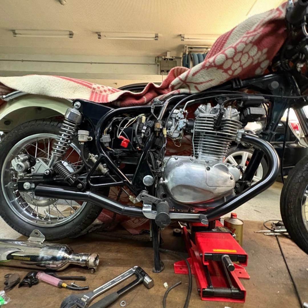 り*ー様 エストレア250 ワンオフショート菅送料込み匿名配送 スリップオン