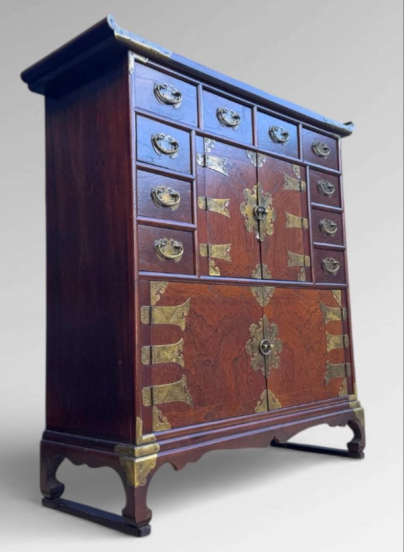 李朝家具 朝鮮家具 薬箪笥 年代物 アンティーク 韓流 韓国