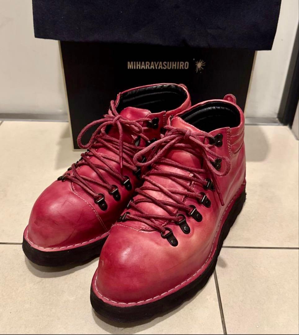 MIHARAYASUHIRO ミハラヤスヒロジャイアント トレッキングブーツ 赤