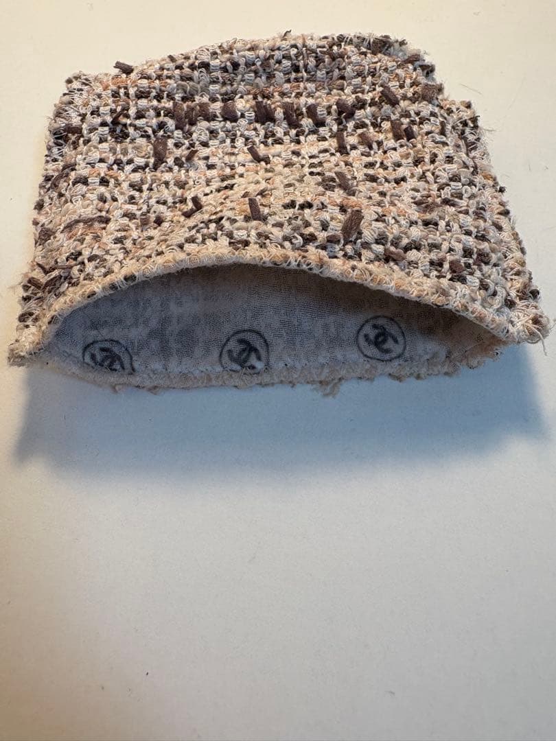 CHANEL レキャトルオンブルツイード　04 ツイードブランエローズ