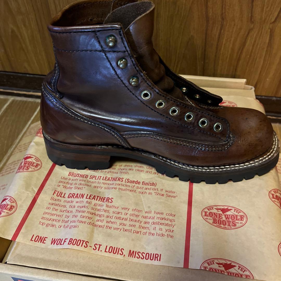 LONE WOLF BOOTSビブラムソール　\"LOGGER\"　LW00125