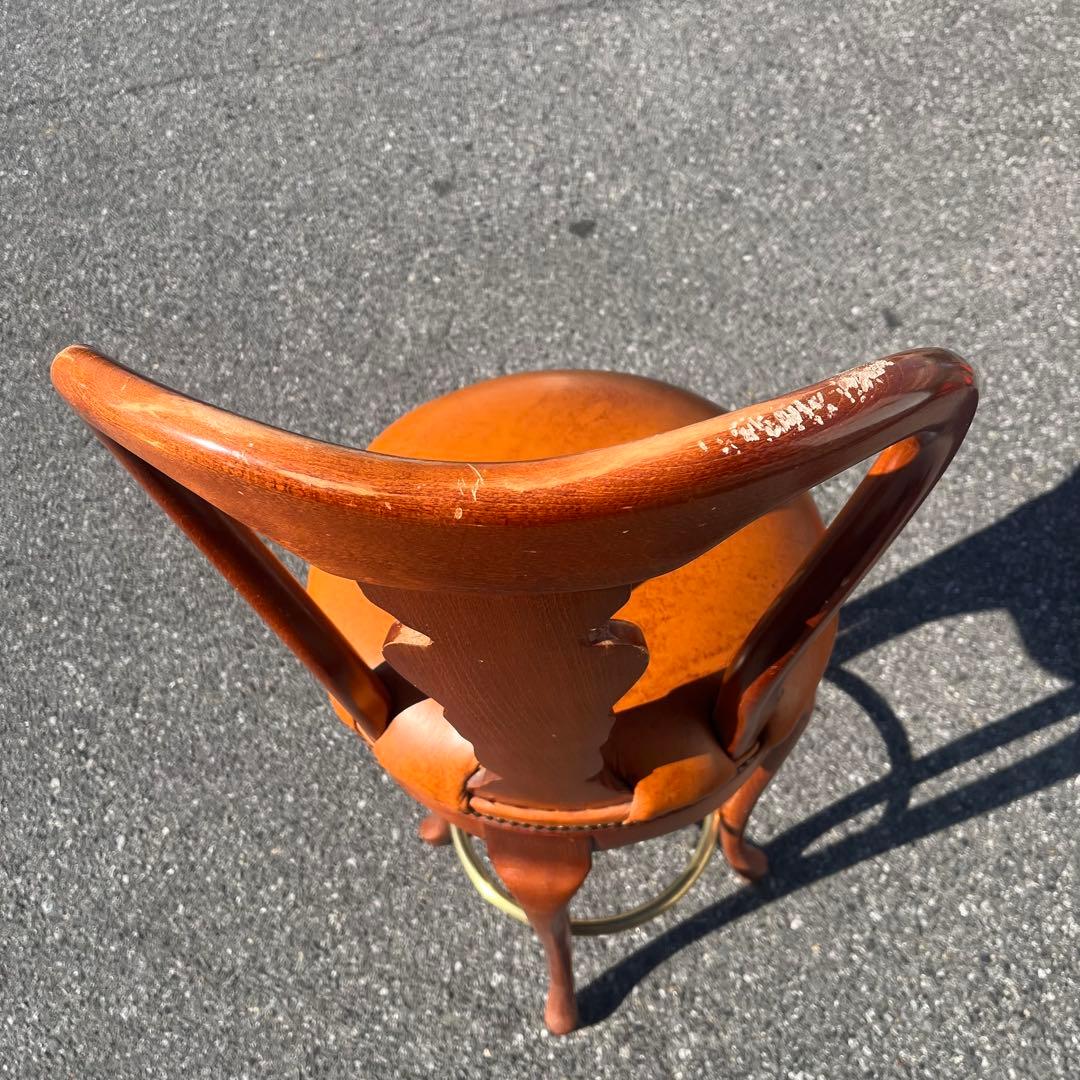 Casa Padrino ラグジュアリー　バロックレザー　バススツール　ブラウン