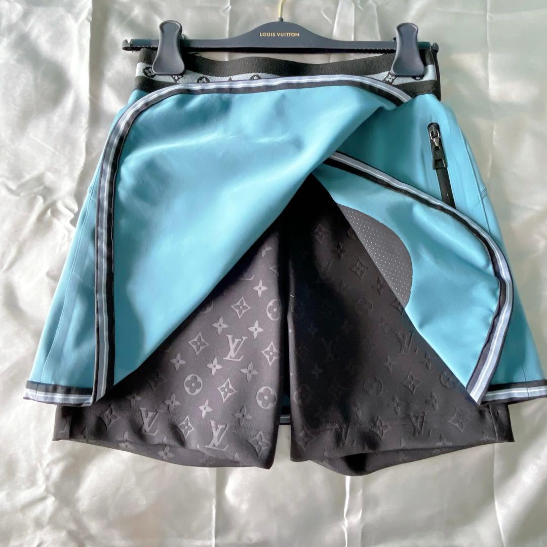 ルイヴィトン テクニカルジャージーテニススカート 1AAAKI ブルー スコート