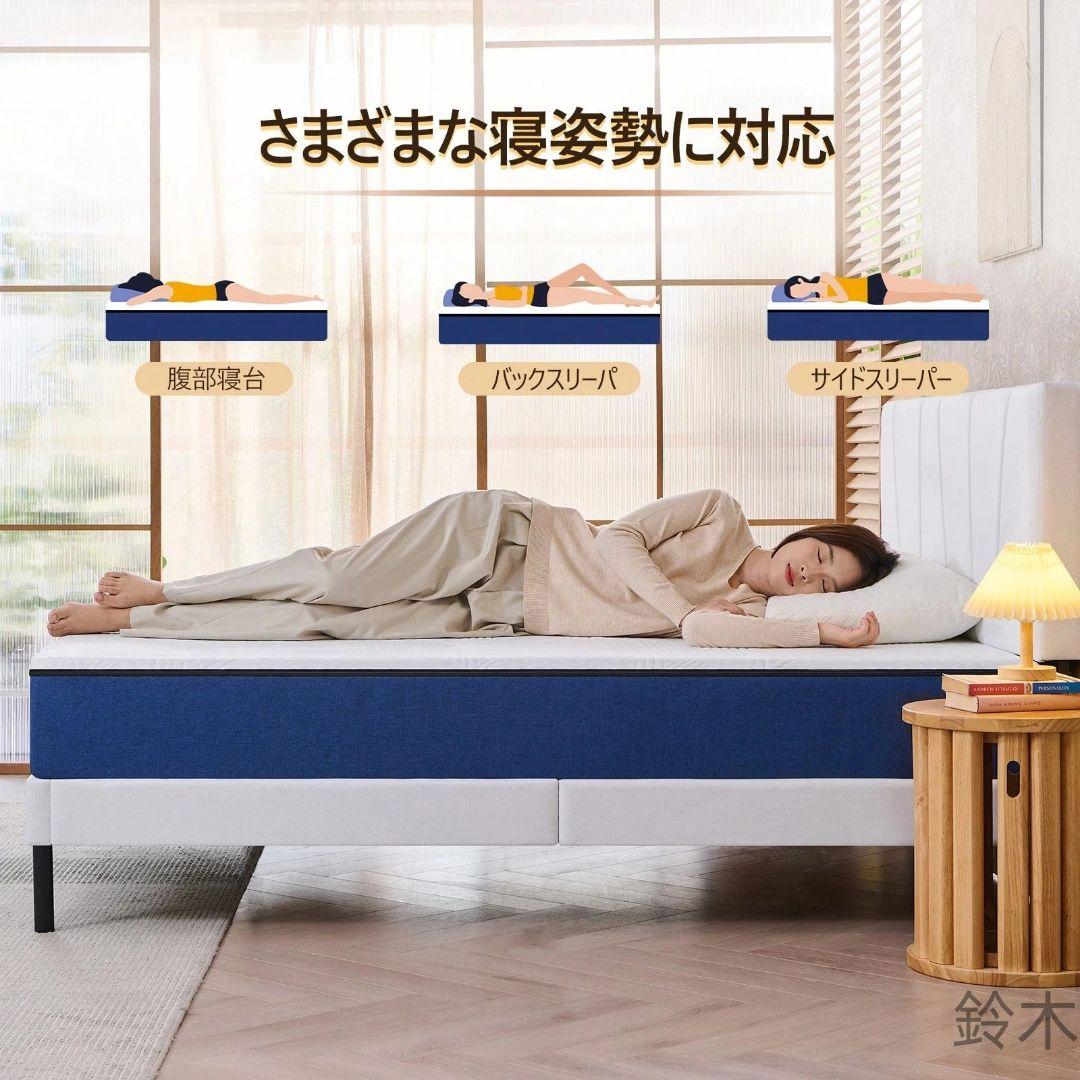 ダブルマットレス 低反発 体圧分散 圧縮梱包140*195cm