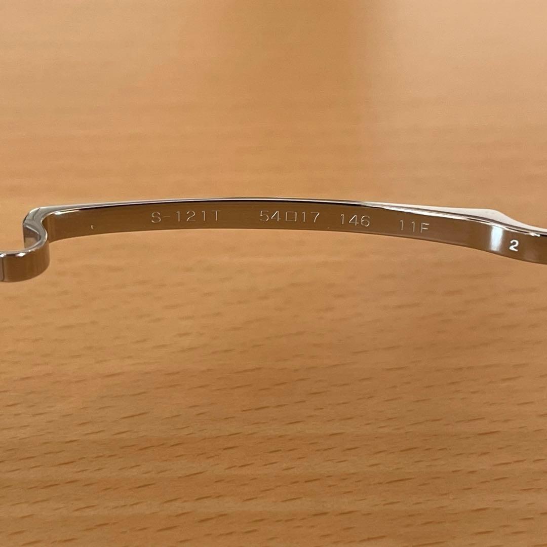 【未使用】999.9 S-121T マットシルバー Col.2 純正ケース付き