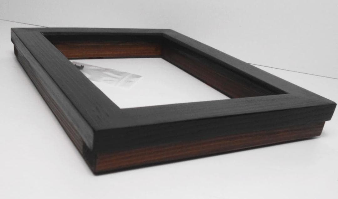 自作・手造り新品◆油絵SMサイズ用の木製額縁/ブラック