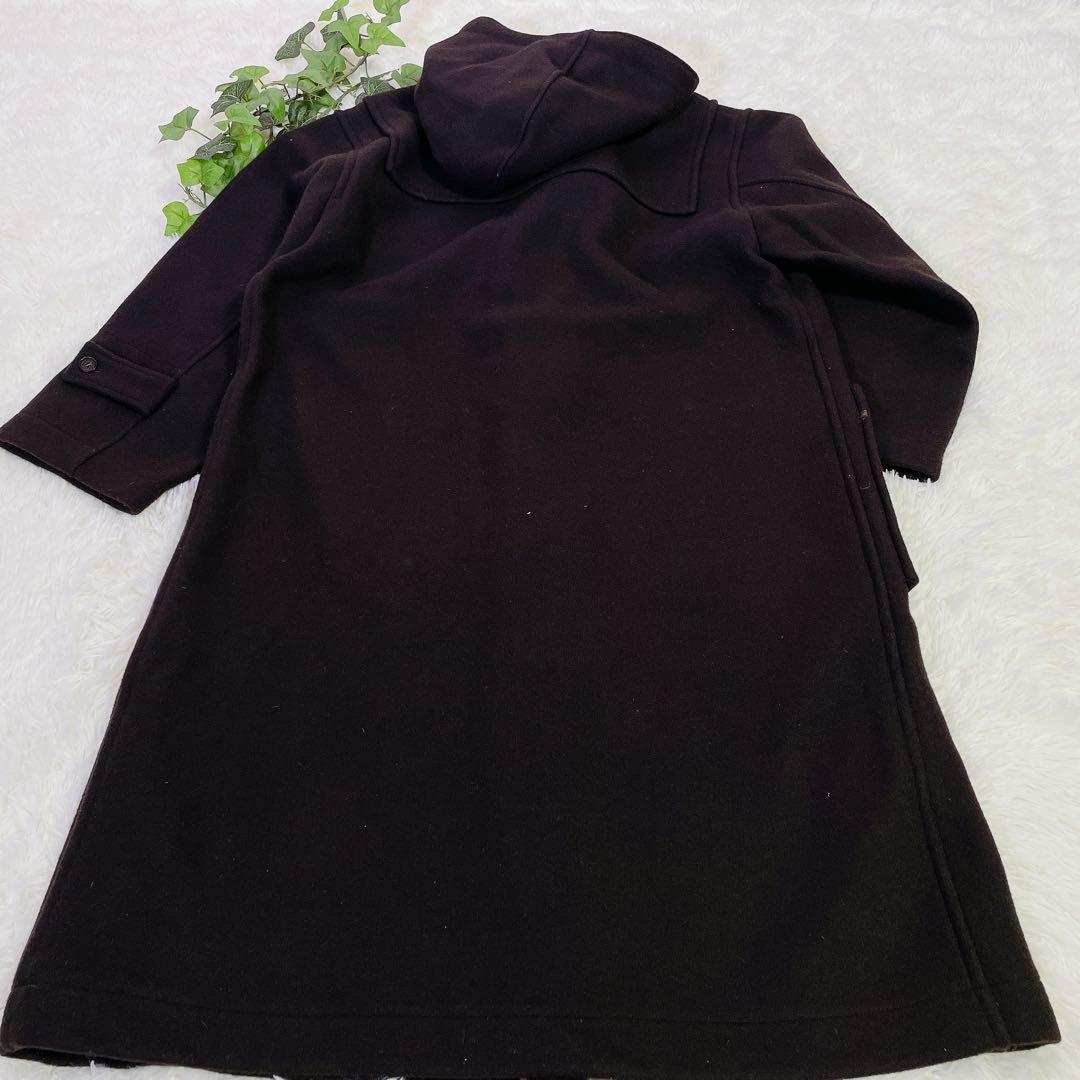 美品　パパス　オーバーサイズ　ウール　ダッフルコート　ロゴワッペン付　M