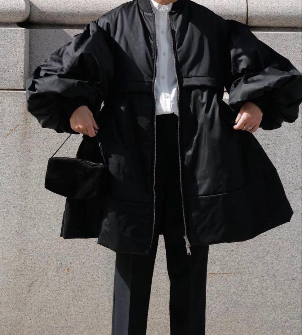 マチャット machattトップサーモフォルムコート ブラック クリーニング済み