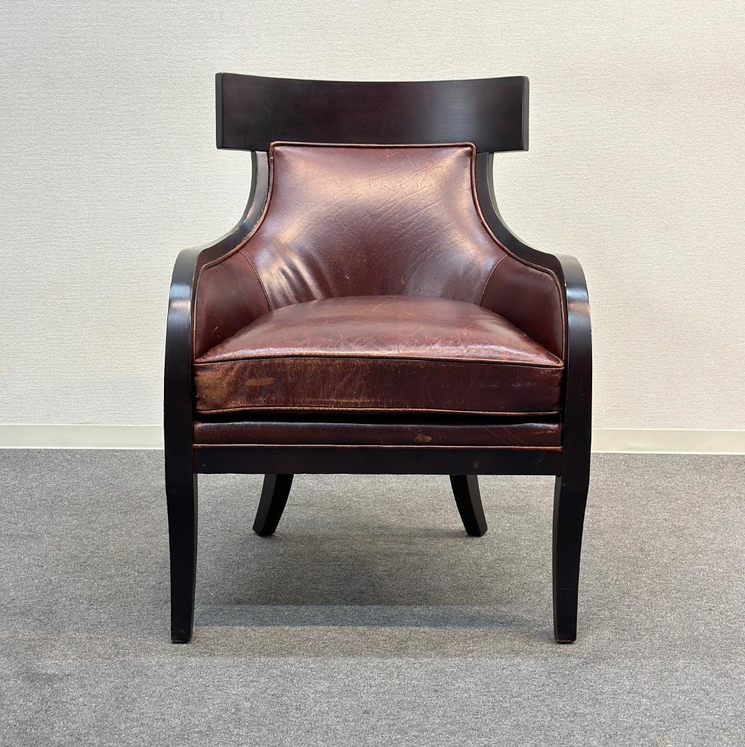 Crate & Barrel　ラウンジチェア　エレガント　ヴィンテージ　ソファ