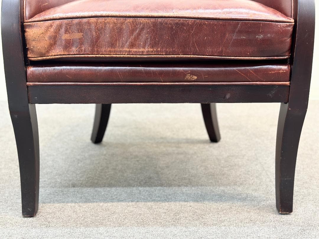 Crate & Barrel　ラウンジチェア　エレガント　ヴィンテージ　ソファ