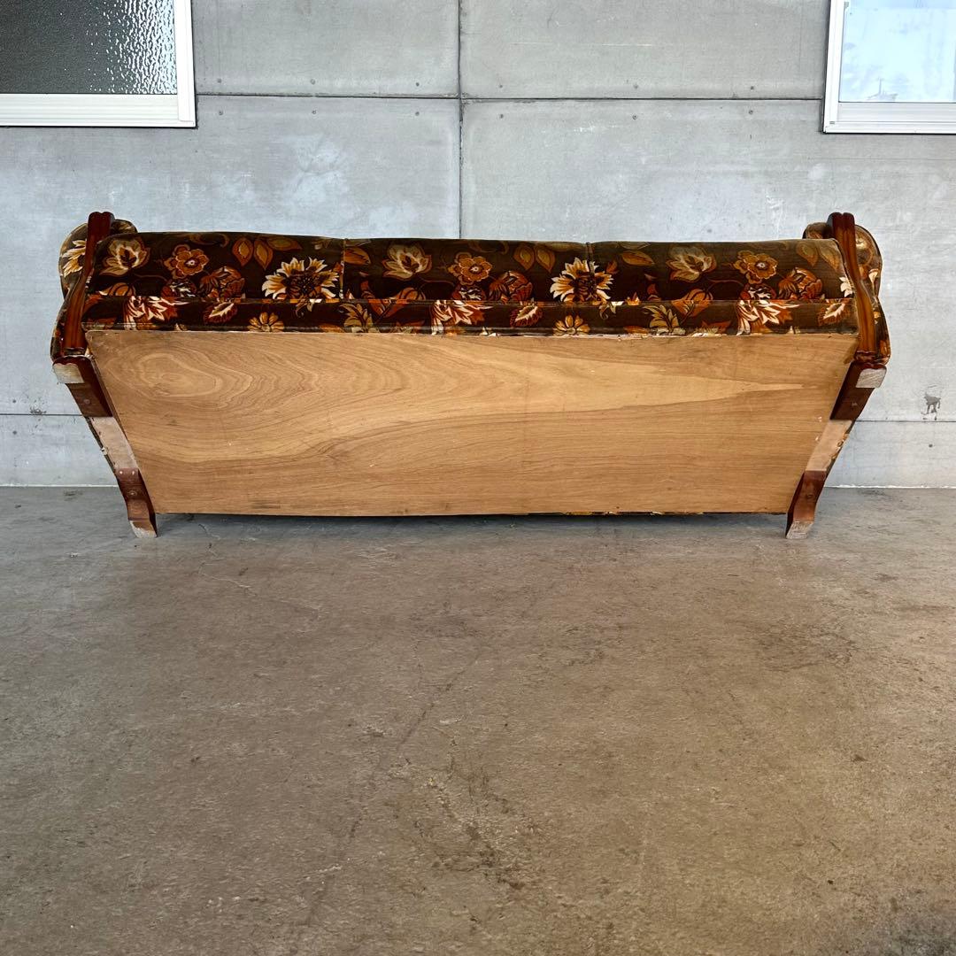 ꧁✿✿✿꧂金華山 ヴィンテージ 70s ミッドセンチュリー 3人掛けソファー