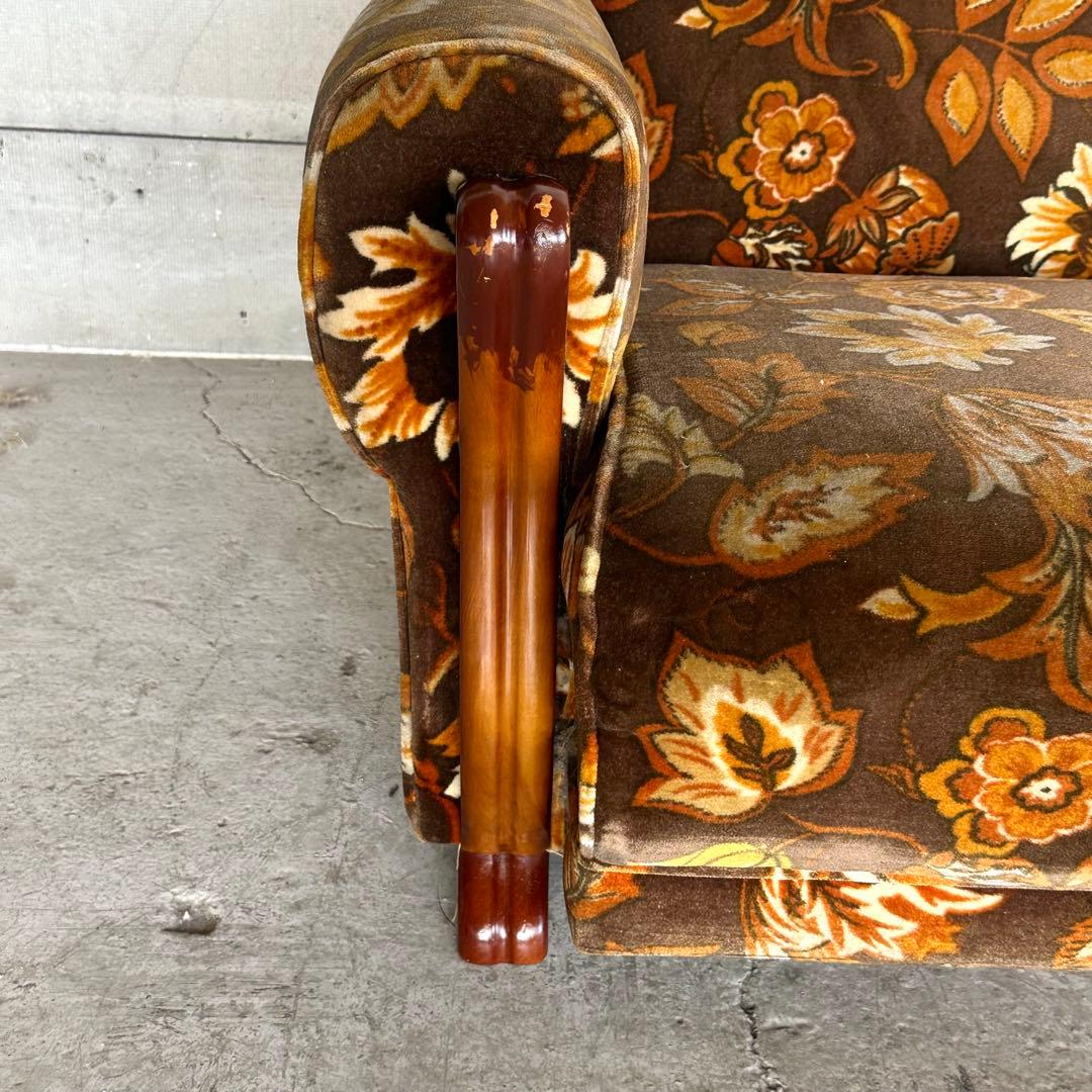 ꧁✿✿✿꧂金華山 ヴィンテージ 70s ミッドセンチュリー 3人掛けソファー