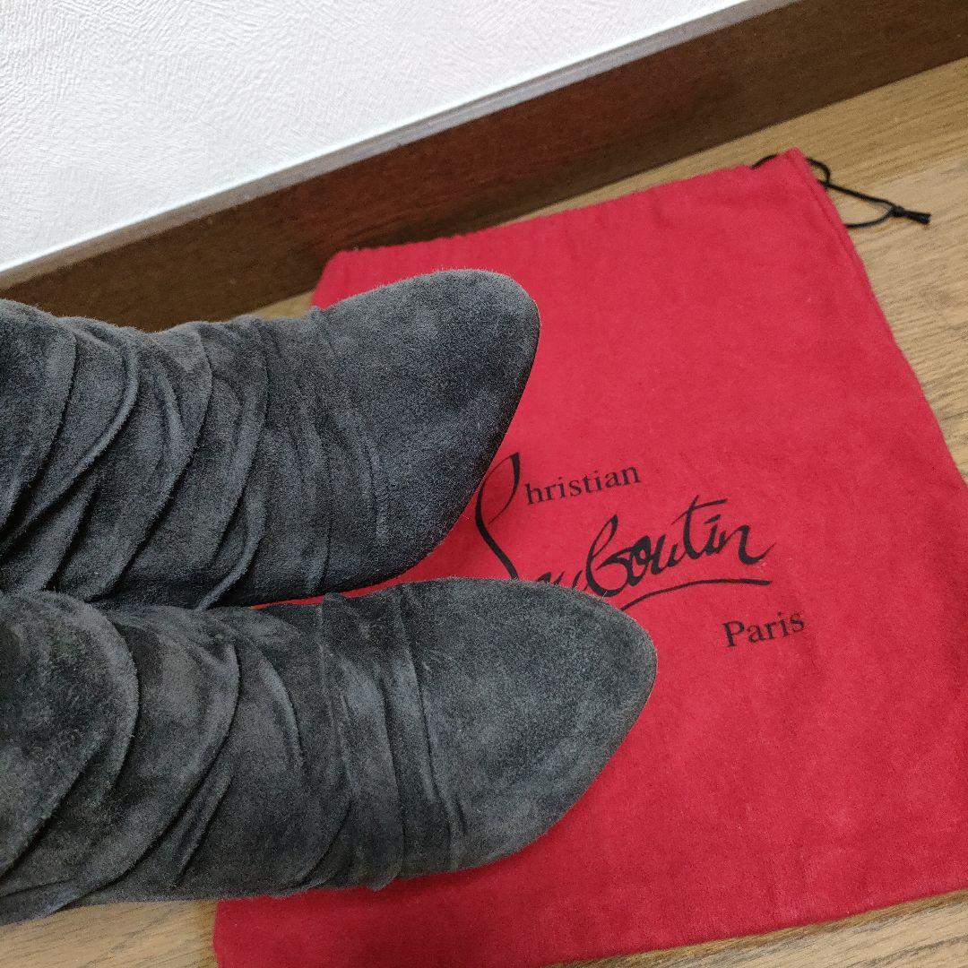 Christian Louboutin ロングブーツ　スウェット　38 1/2