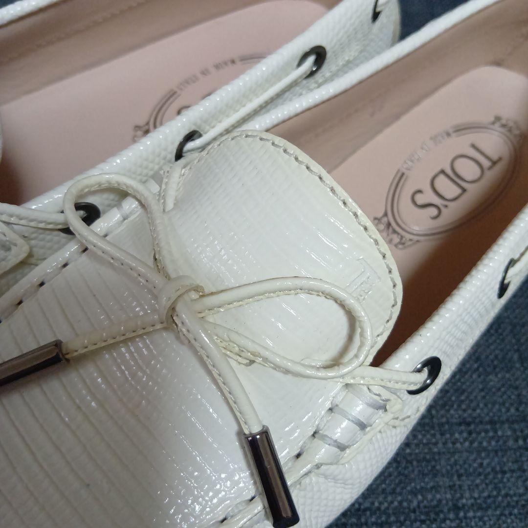 新品 TOD'S ホワイト ローファー 37