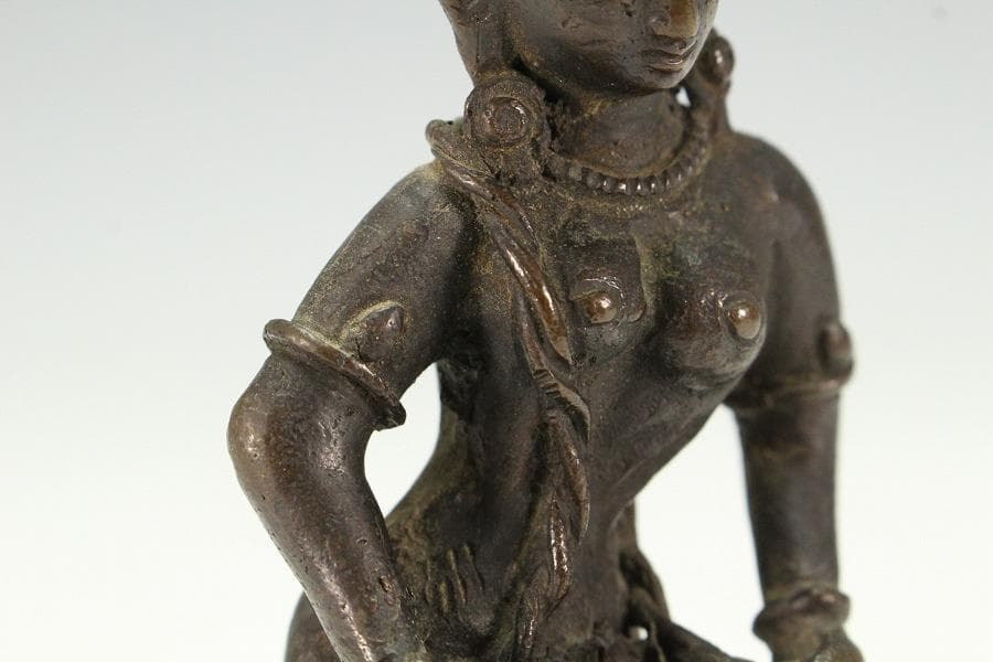 古銅 踊子 像 ガンダーラ 仏教(K-XA902)