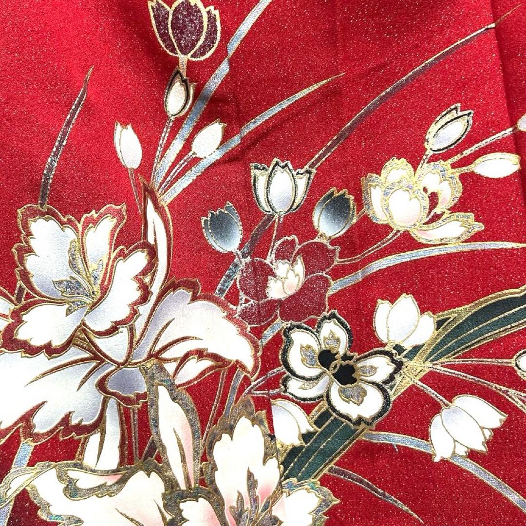 振袖　金彩　金通し　花模様　グラデーション　晴れの日　成人式　着物　039k