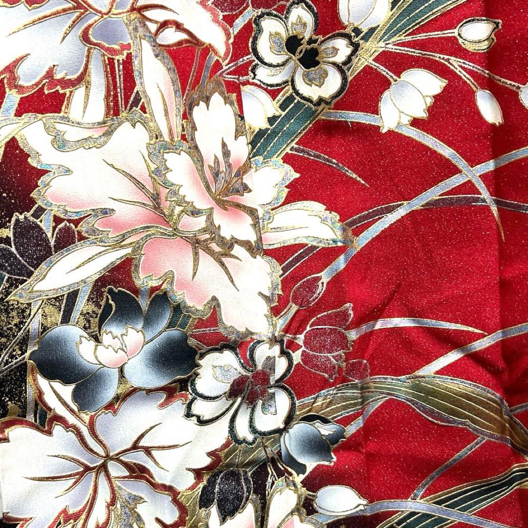振袖　金彩　金通し　花模様　グラデーション　晴れの日　成人式　着物　039k
