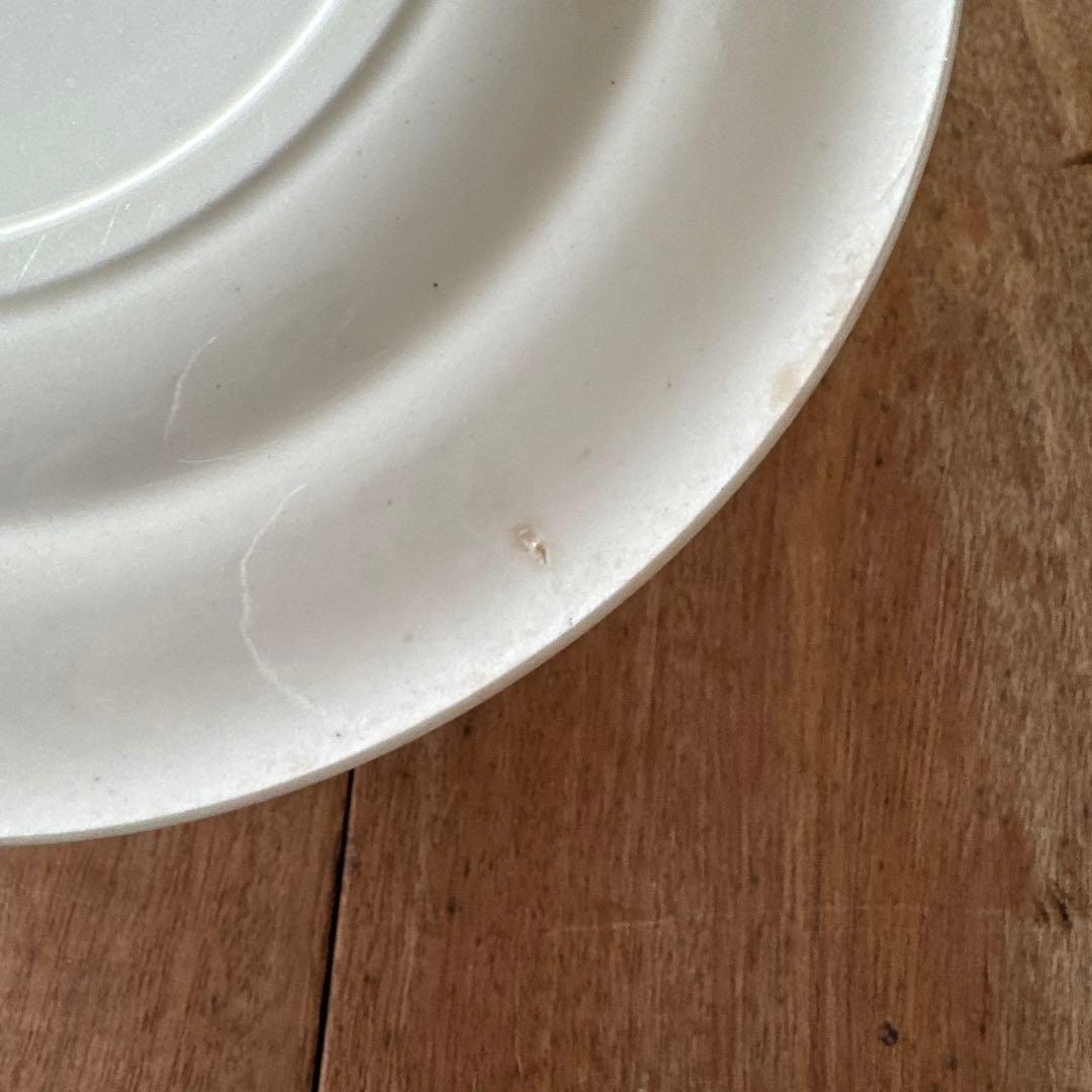 フランス アンティーク ディナープレート 花と蝶