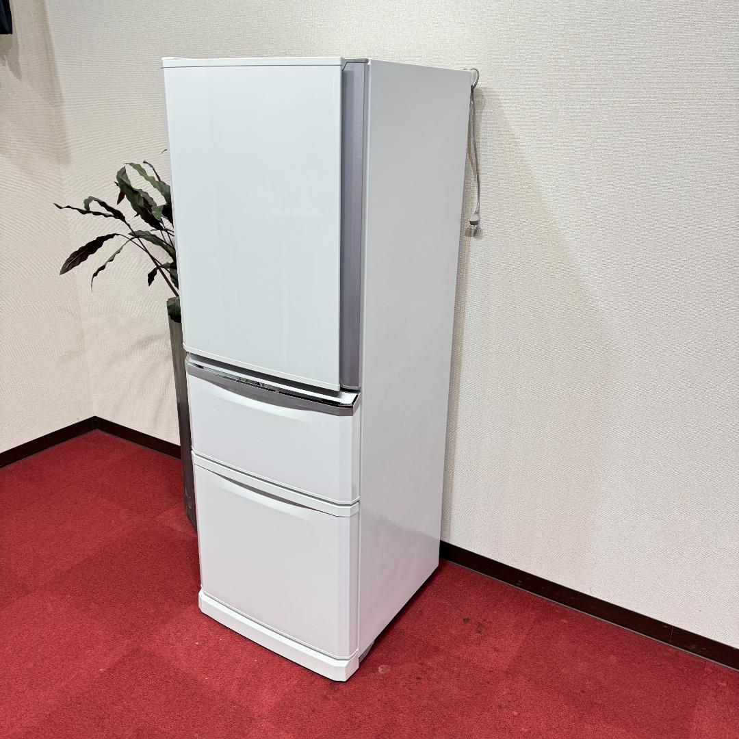 東京23区送料無料　美品三菱　3ドア冷蔵庫　335L　製氷機有　MR-C34YL