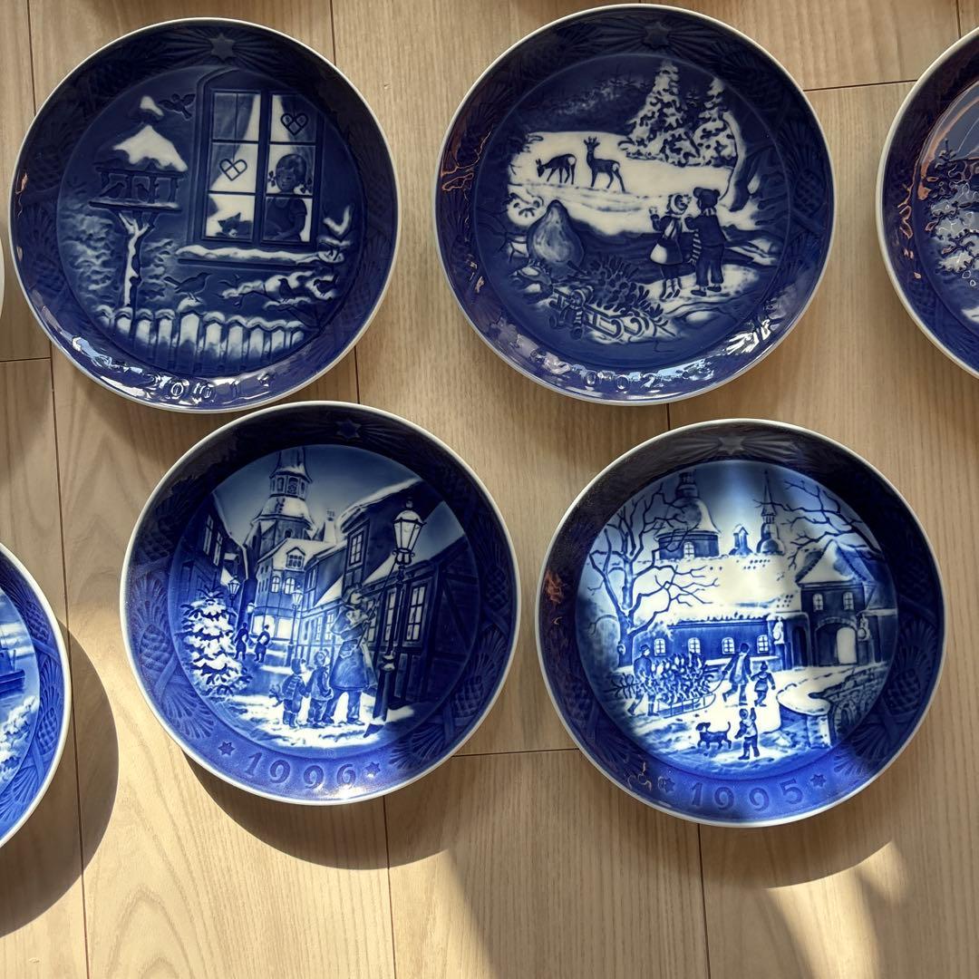 【まとめ売り】ロイヤルコペンハーゲン　イヤープレート　百貨店で購入