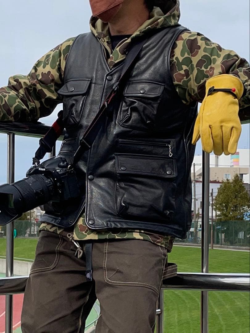 ウエストライド　フーディーウィンドブレーカー　迷彩柄　36インチ