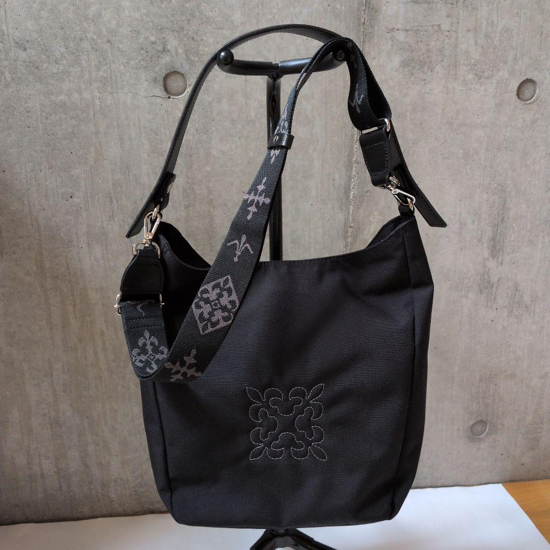 russet　ラシット　ナイロン2wayミニトートバック　ブラック