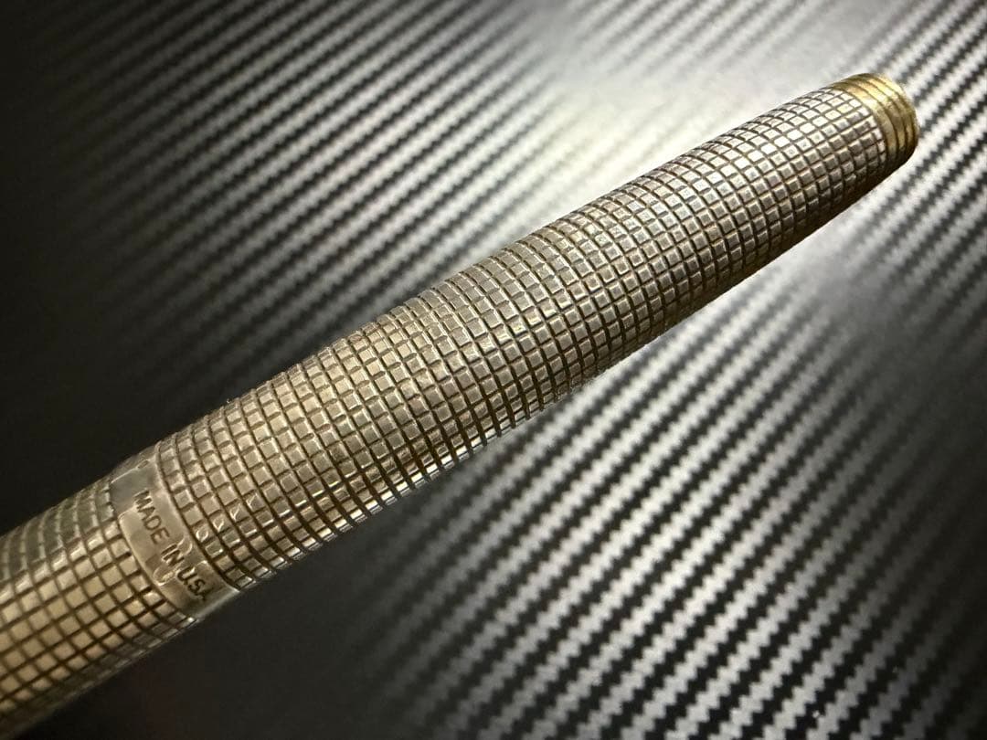 初期型 パーカー フラットトップ 75 シズレ XF 極細字 万年筆