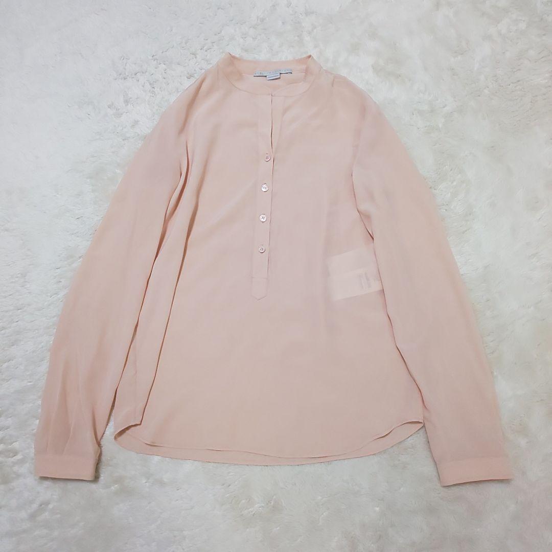 【極美品】STELLA McCARTNEY シルクブラウス バンドカラー