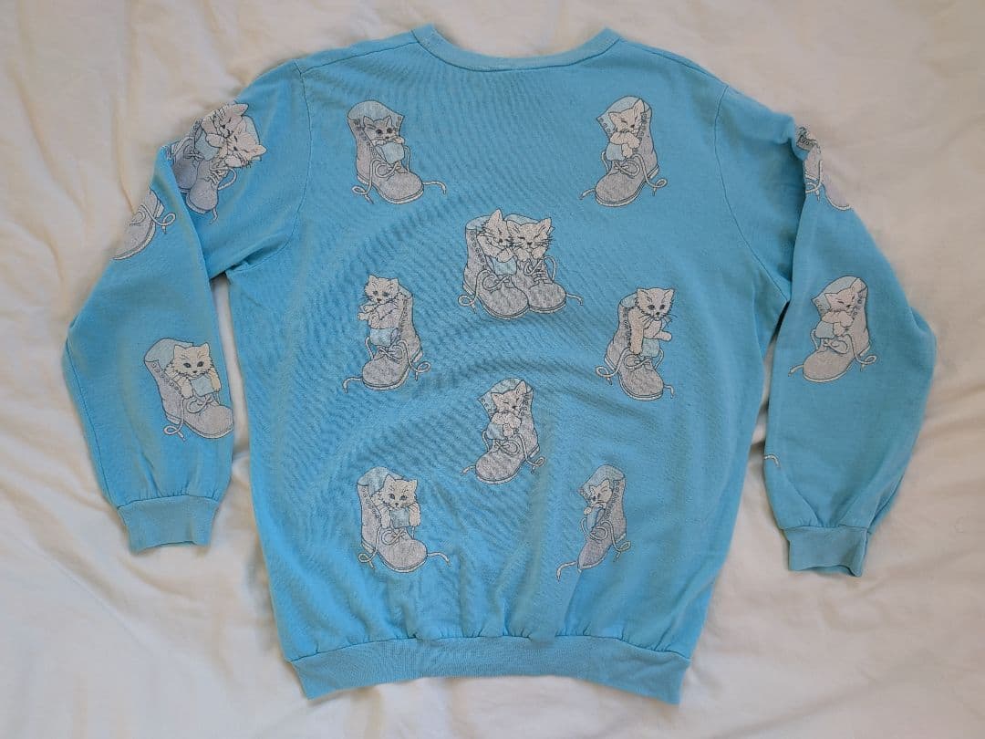 トップス vintage 80s SCARAB cat in shoe sweat set