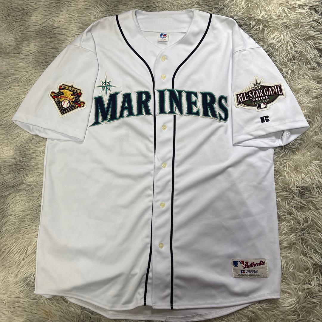 イチロー　シアトル・マリナーズホームユニフォーム ♯51 オールスターパッチ付