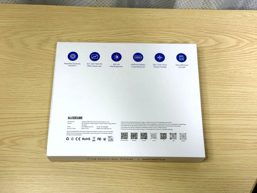 美品 ALLDOCUBE iPlay 70 mini Pro 純正ケース付