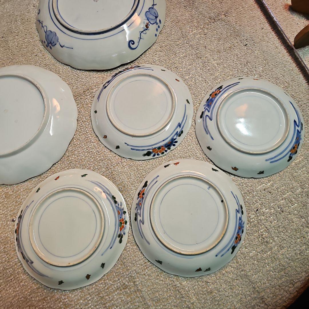 江戸後期から幕末明治の伊万里皿 合計6枚