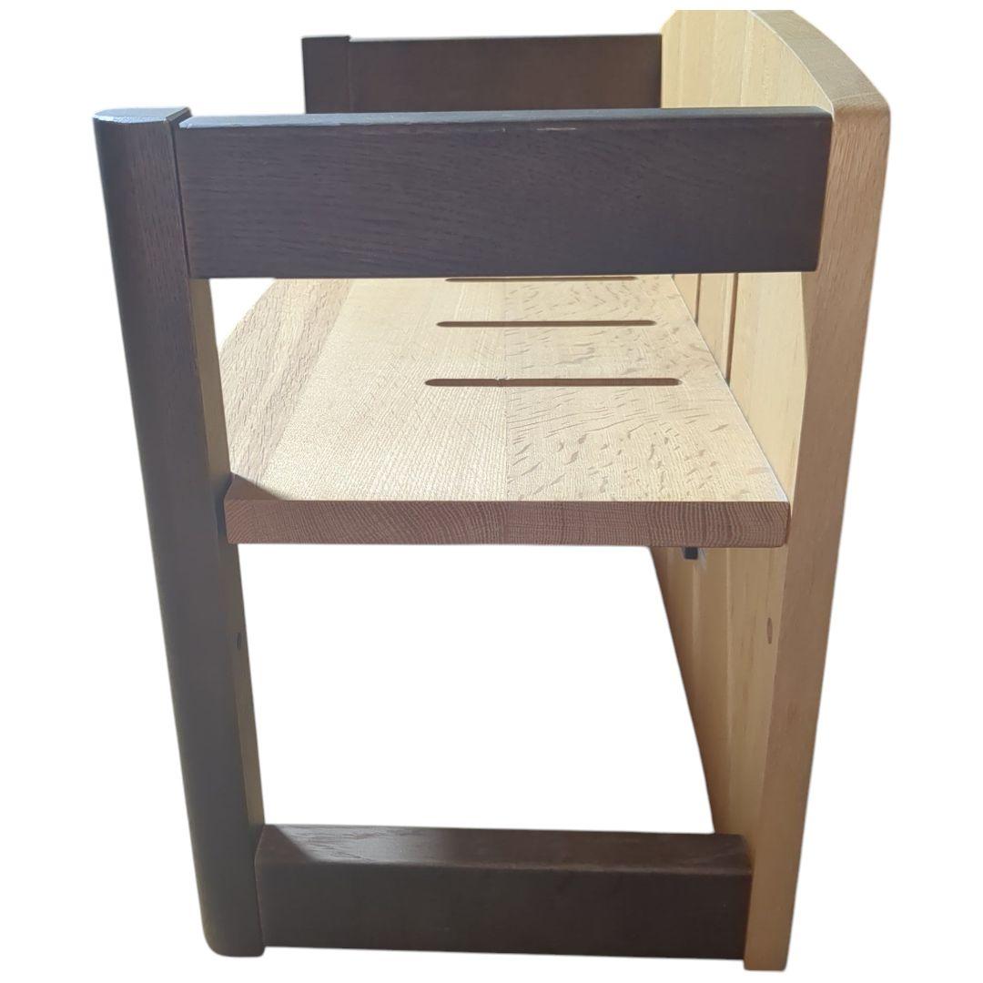 飛騨産業 デスク 両枠脚 ブックスタンド 天然木 5口 コンセン付き