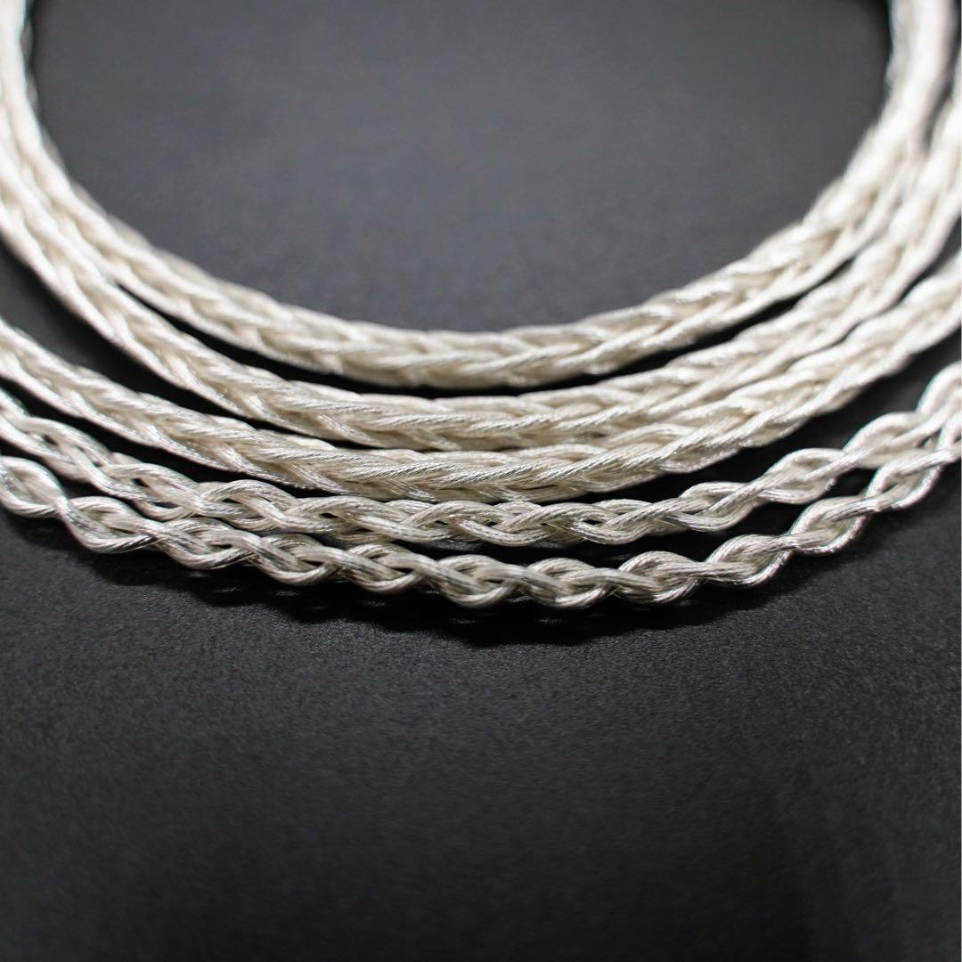 【1点のみ】銀銅合金導体 8コア1064芯 MMCX/4.4mm+イヤホン本体