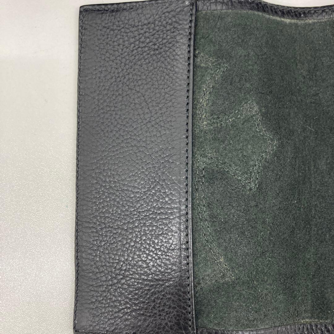 【新品】Chrome Hearts ブラックレザー パスポートケース