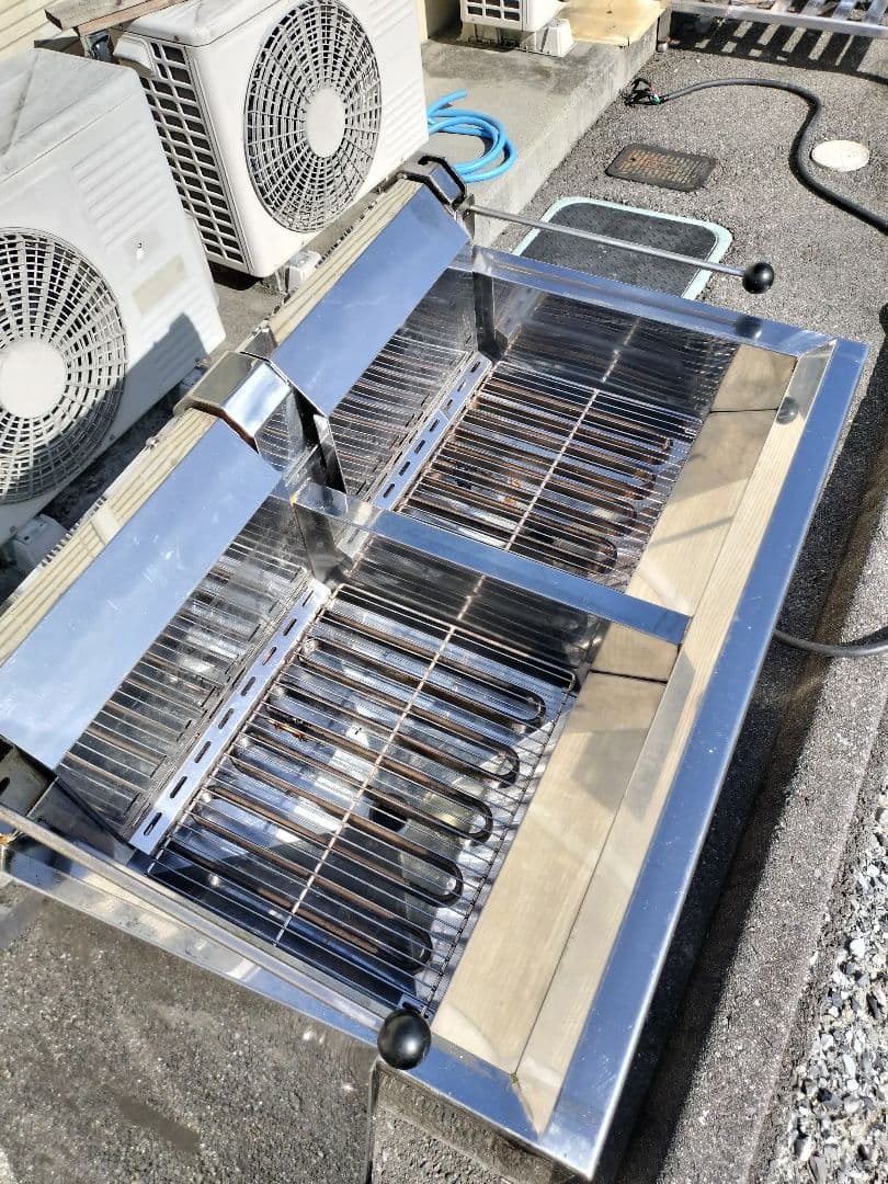 業務用　電気　フライヤー　18L　2層 動力　三相200