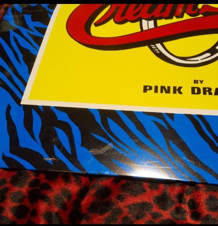 クリームソーダ/プレート/看板/ブラックキャッツ/ロカビリー/ロック/ブリキ