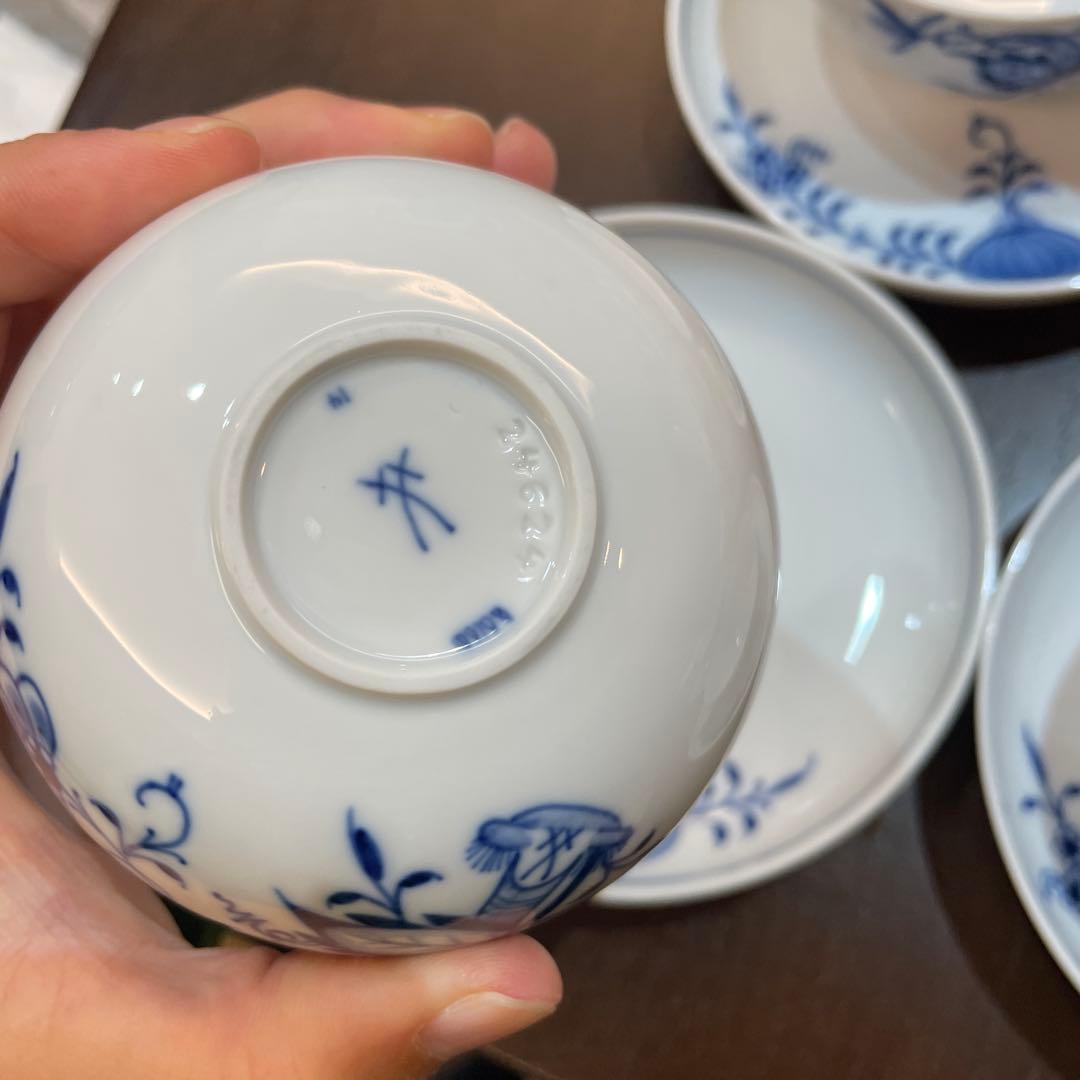 マイセン　ブルーオーキッド茶器急須セット