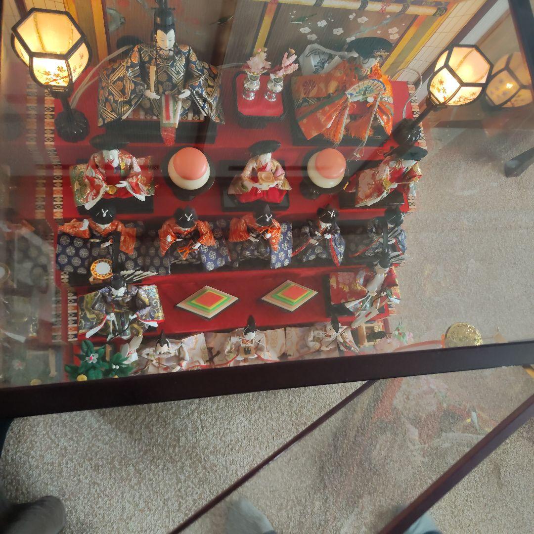 雛人形　ガラスケース付き