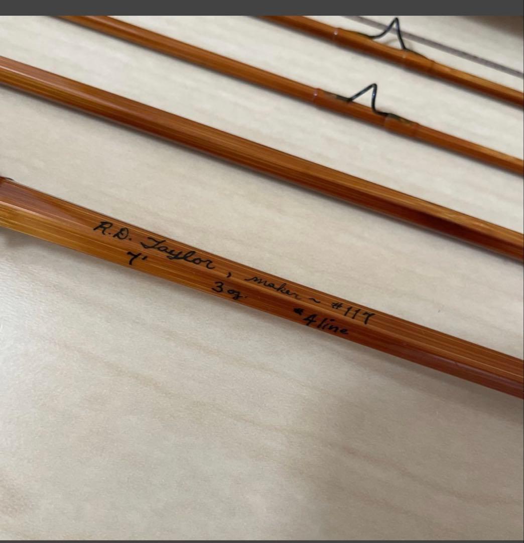 R.D.Taylor 7'4\" #4 バンブーロッド フライロッド ボブテイラー