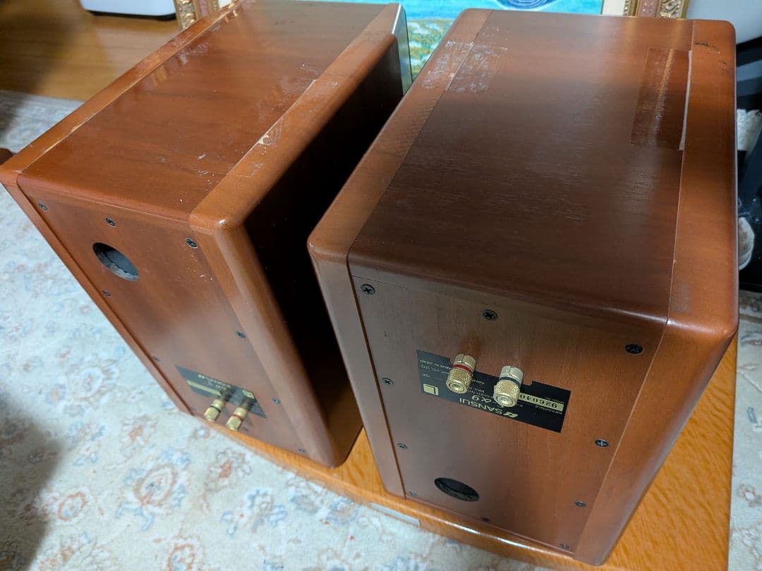 SANSUI ALF9 コンポ 2wayスピーカーリモコン、ケーブル、取説書付き