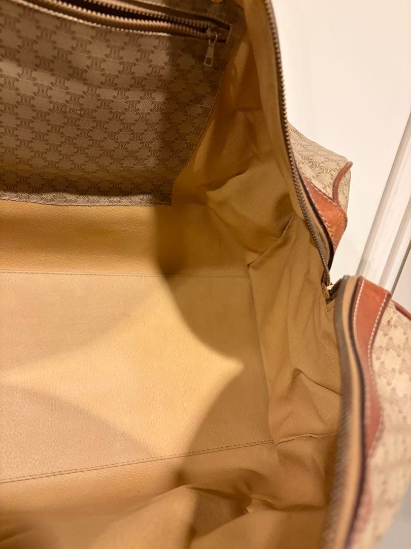 セリーヌ ボストンバック 大容量 マカダム柄 トリオンフ ✳︎南京錠無し