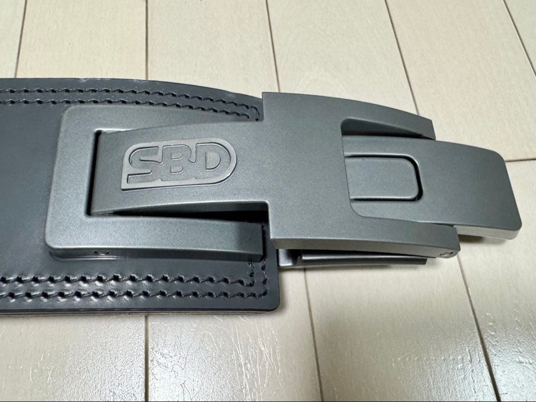 SBD パワーリフティングベルト Forge×グレーバックル 13mm Mサイズ
