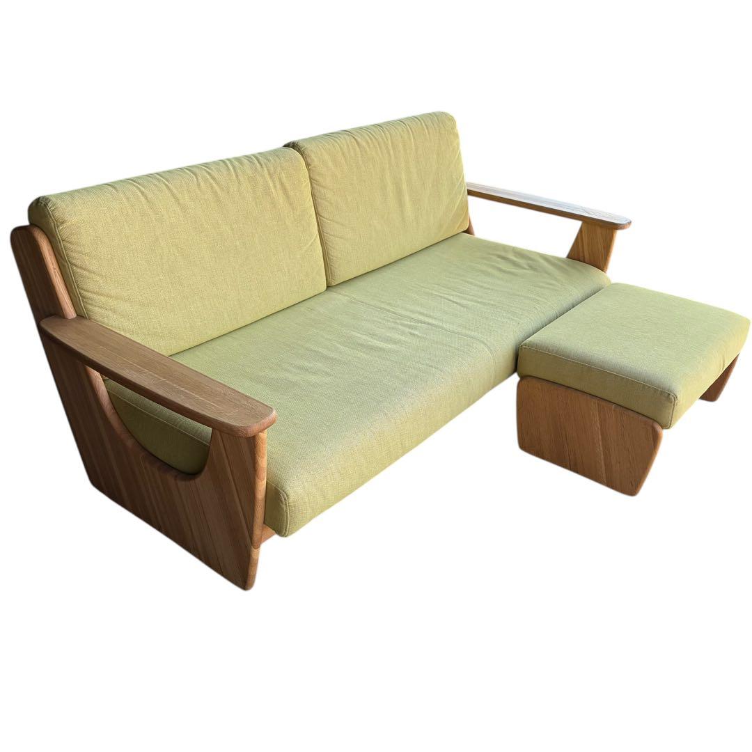 極美品 飛騨産業 baguette life バゲット ライフ 3人掛け ソファ