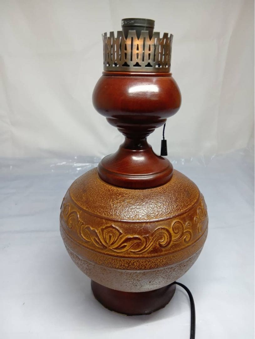 アンティーク　南部鉄器　台座　テーブル ランプ　スタンド　照明　骨董　レトロ