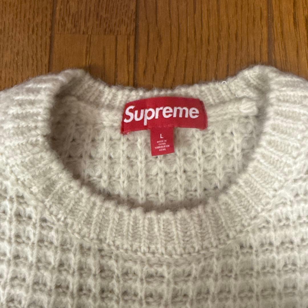 トップス supreme 25aw small box waffle sweater L