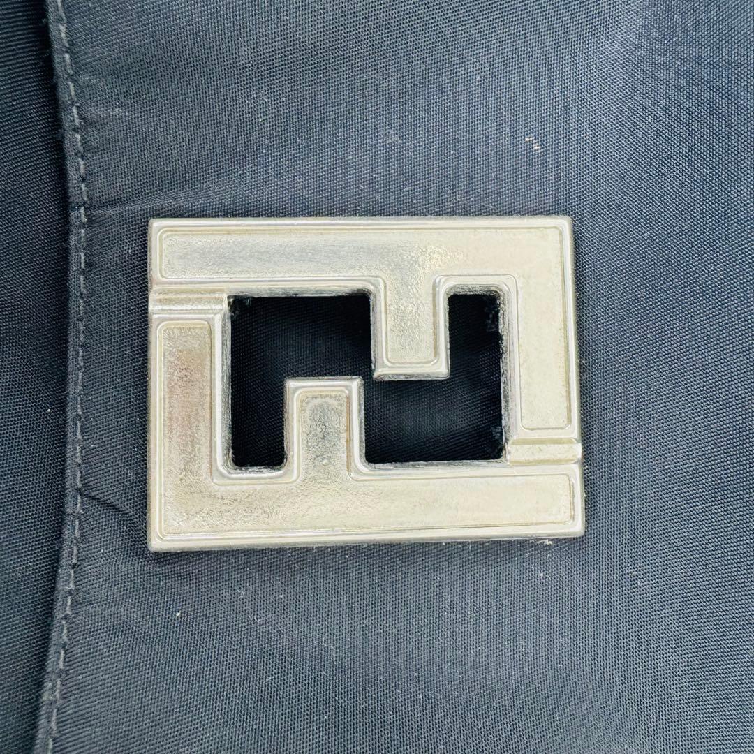 ✨FENDI✨フェンディ✨FF金具✨ナイロン✨ブラック✨ハンドバッグ✨