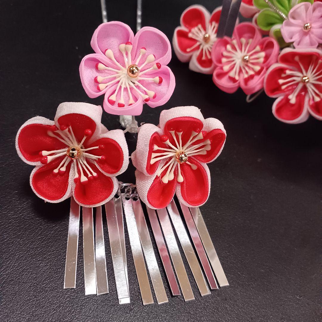 豪華【髙島屋】七五三髪飾り　勝山かんざし　和装髪飾り　日本髪　つまみ細工一度使用