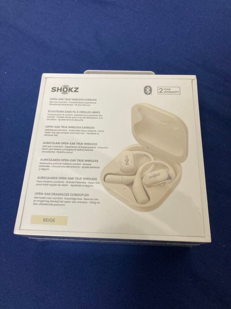 [新品未開封] SHOKZ OPENFIT 骨伝導イヤホン ベージュ