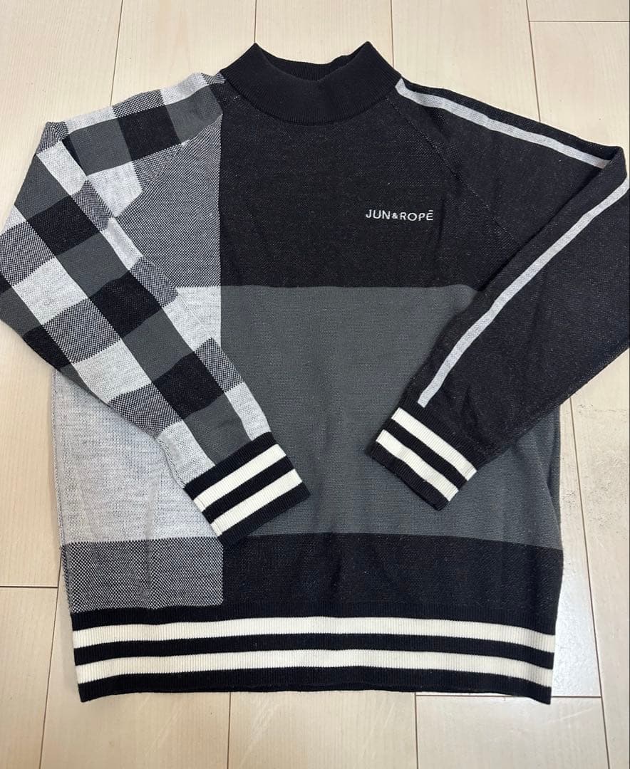 ジュンアンドロペ　ギンガムニットセットアップ　セット販売